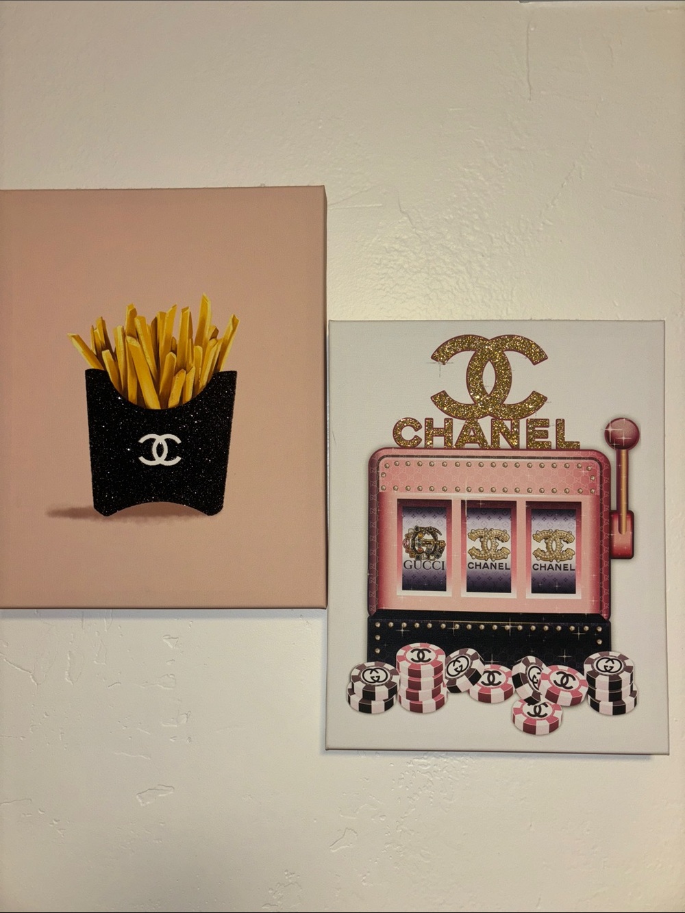 Luxury Inspired Pink & Black Fashion Pop Art Prints